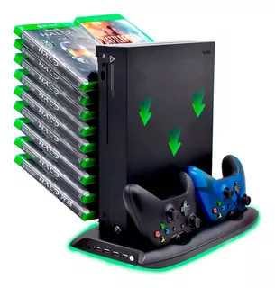 Base Cargador Stand Ventilador Cooler Para Xbox One X