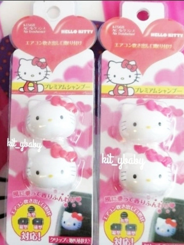 Hello Kitty, Paquete De 2 Porta Aromatizantes, Incluye Aroma