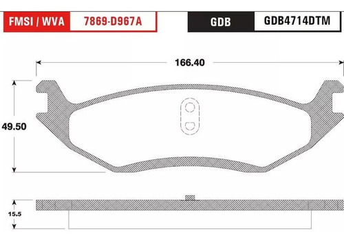 Balata Freno Disco T.chrys.aspen-dodge Durango-ram 1500