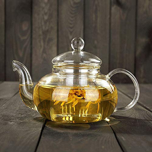 Tetera De Vidrio De 600 Ml Con Infusor, Juego De Tetera De V