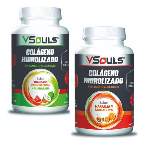 Paquete Duo Vsouls ® Sabor Arandano Y Naranja 1.2k C/u