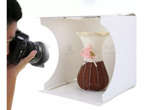 Set Estudio Fotografico Portatil 30x30x30cm Led Stock Local