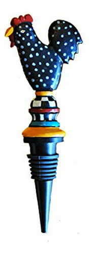 Brand: Golden Hill Studio Metal Gallo Tapón, Multicolor