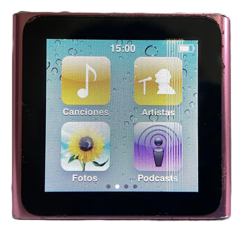 iPod Nano 6th Generación 8 Gb Rosa Mod Mc92ll Detalle