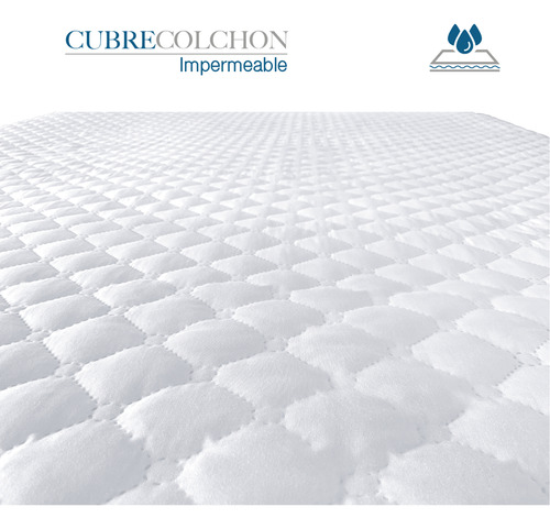 Protector Cubre Colchón Individual Impermeable Blancos Mares