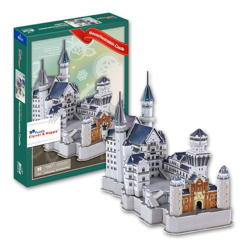 Puzzle Maqueta 3d - Cast. Neuschwanstein- 99 Pzs- Tiraboschi