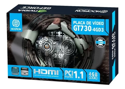 Placa de Video Afox GeForce GT 730 4GB DDR3 128-BIT AF730-4096D3L6