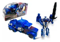 Comprar  Auto Robot Muñeco Transformable Covertible Con Luces  