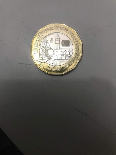 Moneda Conmemorativa Emiliano Zapata Y Puerto De Veracruz 
