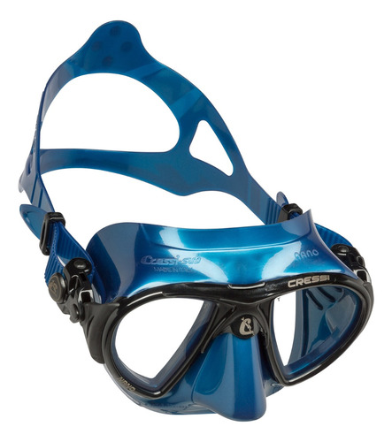 Mascara De Buceo  Nano Cressi Azul