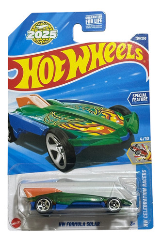 Hotwheels Hw Formula Solar 862a Verde