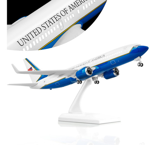 Joylluoan 1:130 Modelo Airforceone 737 Modelo Avion Aleacion