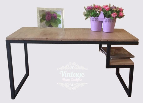 Imagen 3 de 6 de Mesa Centro Y/o Auxiliar Madera Y Metal
