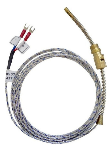 Termoelemento (0~800ºc) 2 Fios/6mm Cabeçote Tipo K - Cabo 4m