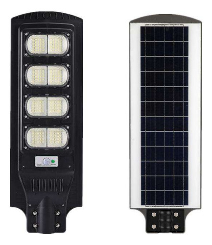 Foco Solar Led 200w Exterior Sensor Y Control + Brazo Metal