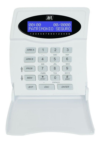 Teclado Alarma Jfl Tec-300 Lcd Active 8 20 32 Duo