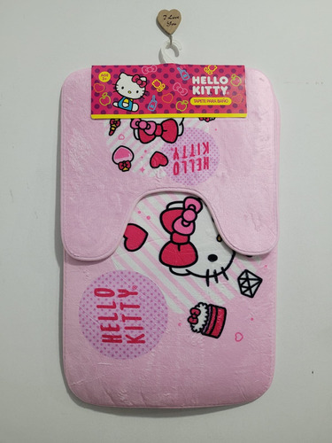 Tapete Para Baño 2 Partes Original Sanrio Hello Kitty