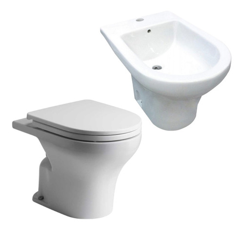 Combo De Sanitarios Veneto Inodoro Y Bidet 1 Agujero