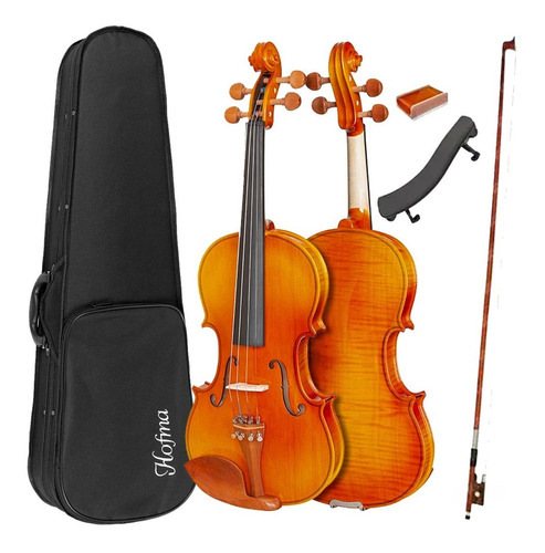 Violino 4/4 Hofma Eagle Hve242 + Arco+ Espaleira+ Breu+ Case