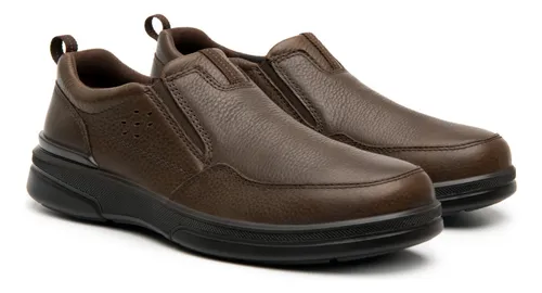 Mocasines Slip On De Hombre Flexi Clasicos 410606 Chocolate
