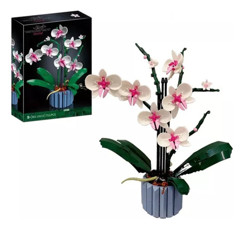 Kit De Construção De Orquídeas Lego Icons, 608 Peças