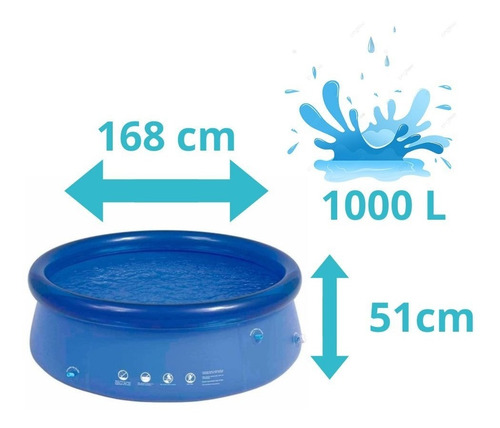 Piscina Inflável Infantil - 1000 Litros