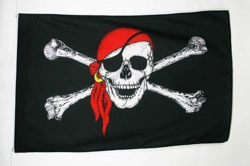 Bandera De Az Flags Pirata Rojo Bandana De 2.0 X 35.4 in Ban