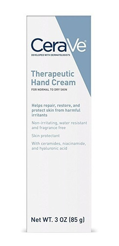 Cerave Crema De Manos Terapéutica 3 Oz Con Ácido Hialurónico