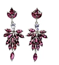 Comprar Aretes De Granates Naturales , Jx195