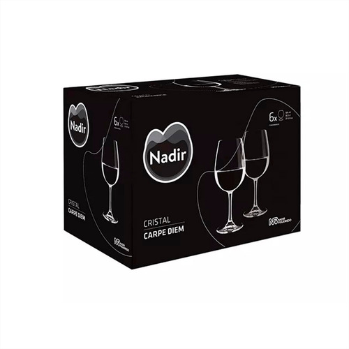 Imagen 2 de 4 de Copa De Cristal Nadir Degustacion 660 Ml X6 Unid. Carpe Diem