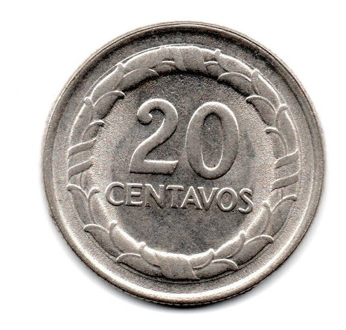 Colombia Moneda 20 Centavos Año 1967 Km#227