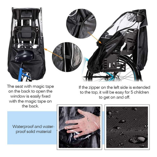 Asiento Trasero De Bicicleta Para Niños Cubierta