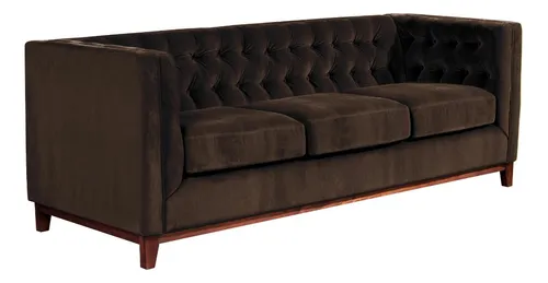 Sofa Roma 3 Cuerpos Tela Velvet - Latam Home