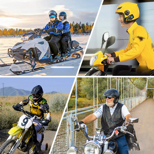Auriculares Bluetooth Para Casco De Motocicleta