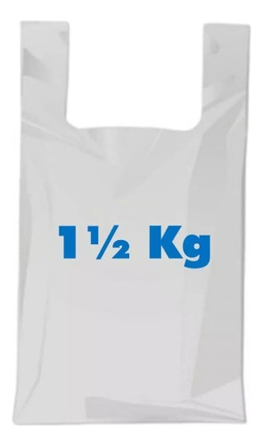 1000 Bolsas Plásticas Manija Camiseta 1 Kilo 1/2