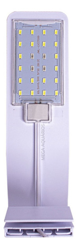 Luminária Para Peixe Betta Beteira Soma X5 8w Branca 127/220V Cor das luzes Branco e Azul 127/220V