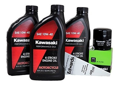 Para Motor: Kit De Cambio De Aceite Kawasaki Ninja 650r 2011