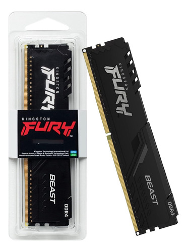 Memória 16gb Ddr4 3600 Cl18 1.35v Fury Beast Kingston