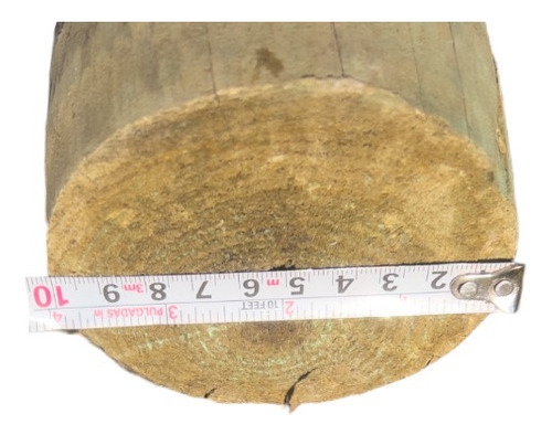 Poste De Madera Pino Impregnado 10cm X 3 Mts 1 Pieza