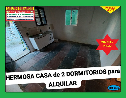 Ref 1539) ** A - Hermosa Casa De 2 Dormitorios Para Alquilar En San José