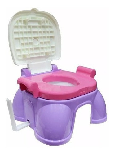 Pelela 3 En 1 Princesas Reductor Y Banquito De Baño Ok Baby