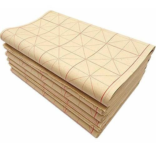 Papel De Bambu Para Practica Caligrafia China 70h 60cuad/6cm