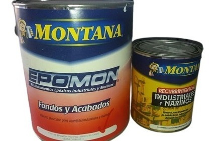 Kit Pintura Epóxica Epomon Poliamida Gris Mediano Montana