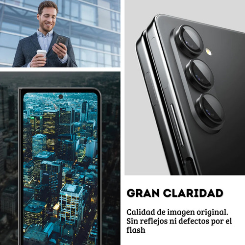 Templado Cámara Para Samsung Z Fold 5 Spigen Optik Pro