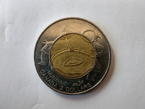 Moneda Canadá 2 Dólares 1999 Nunavut (x1137 