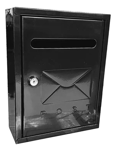 Buzón Metal Caja De Correos Con Llave 29,1x20,5x6,5 Cm Color Gris