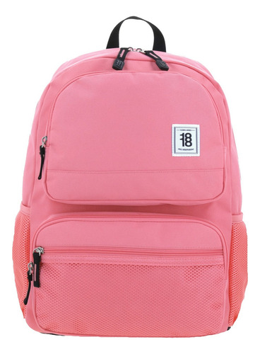 Mochila Chenson 1818 Juvenil Grande 1865951 Wynn Color Rosa Diseño De La Tela Liso