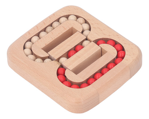 Juego De Laberinto De Bolas Planas, Juguete De Madera Para A
