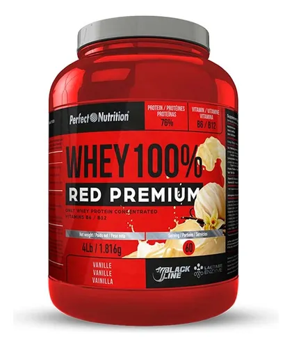 Whey 100% Red Premium 60 Porciones Black Line 4lb