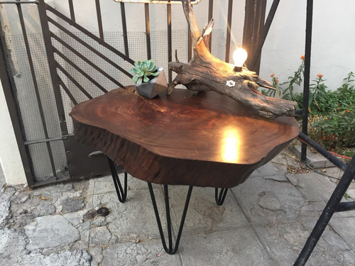 Mesa De Tronco De Madera